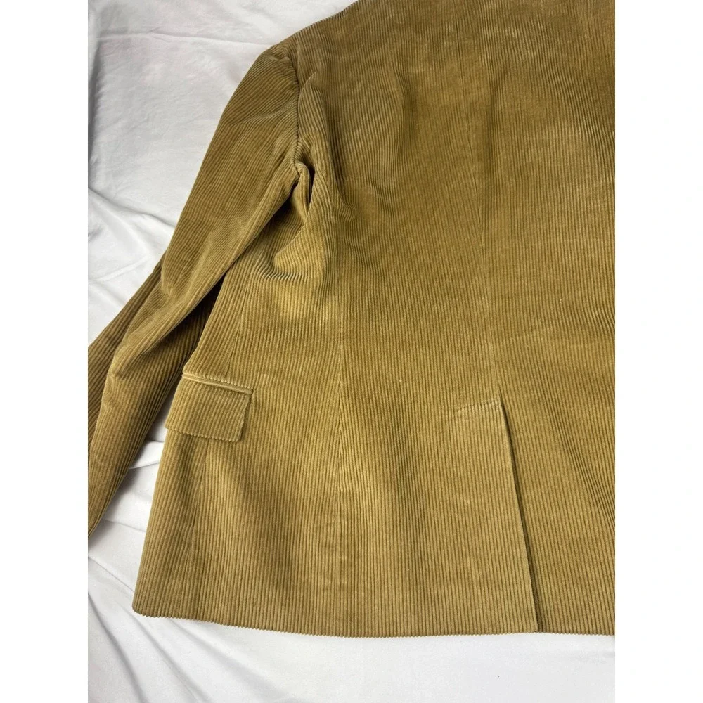 Ralph Lauren Sport Corduroy Blazer Jacket Tan‎ Brown Men Size 12